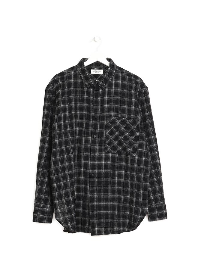 SAINT LAURENT Plaid Shirt
