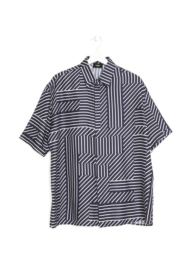 FENDI Striped Silk Shirt