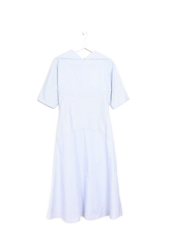 J.W. Anderson Robe à Manches Courtes Rayée