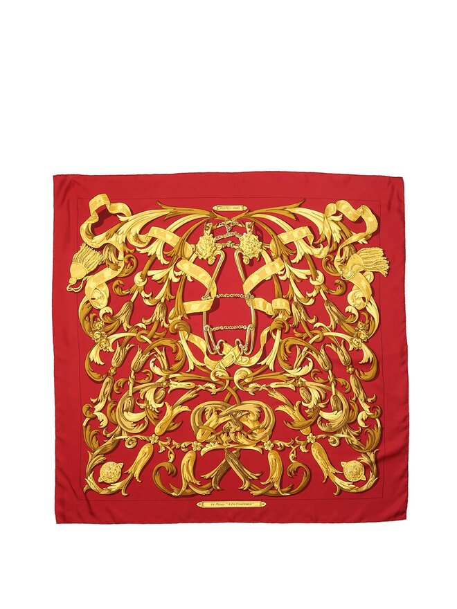 HERMÈS Le Mors à la Conétable Silk Scarf
