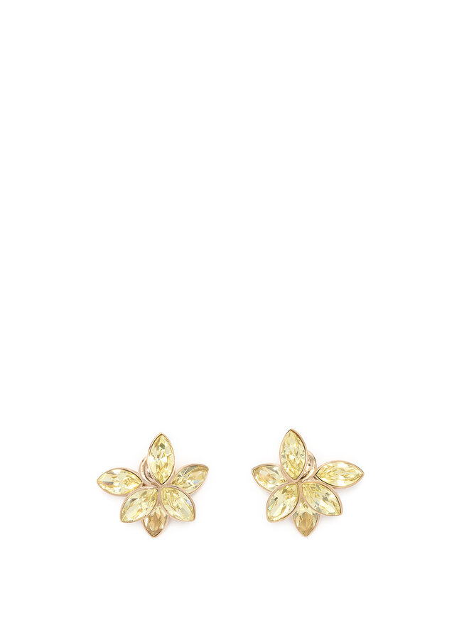 Christian Dior Boucles d'oreilles à Cristaux Floraux