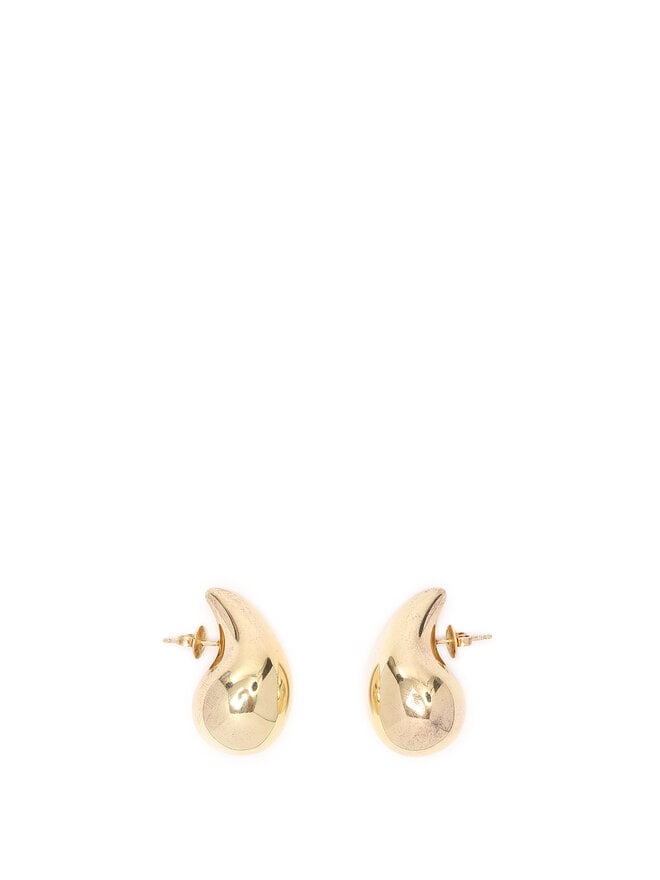 BOTTEGA VENETA Gold Drop Chain Link Earrings