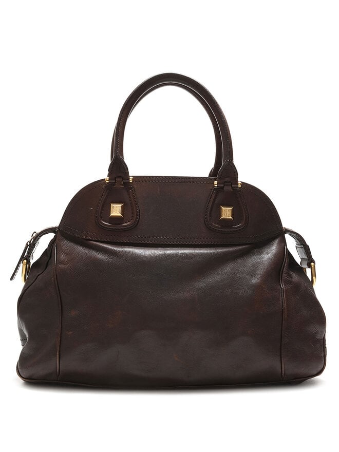 GIVENCHY Brown Leather Shoulder Bag