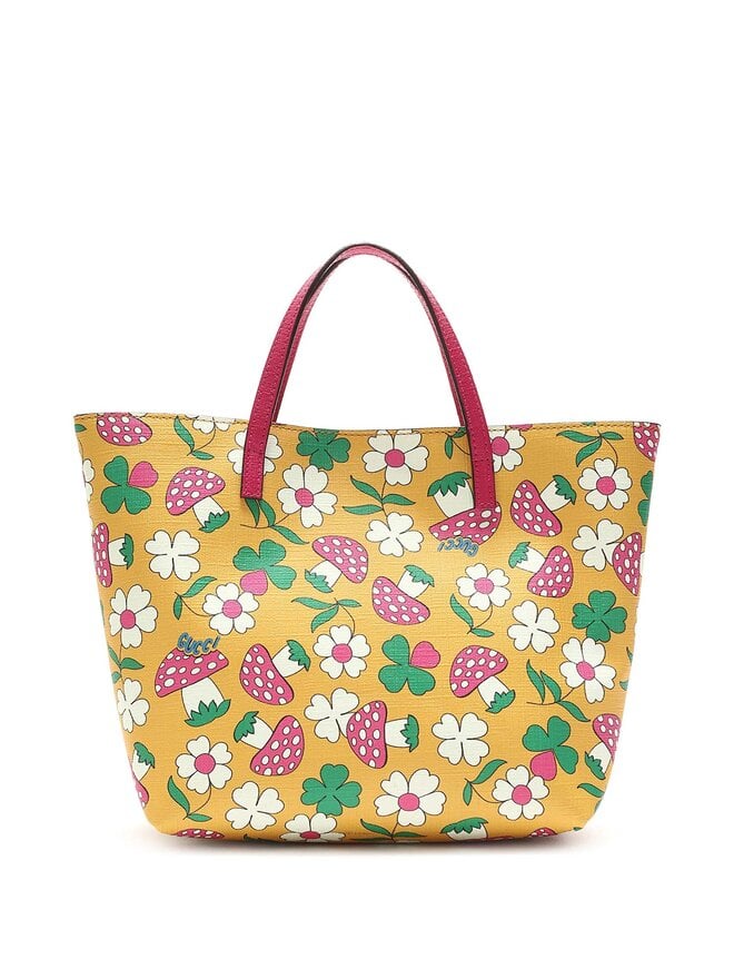 GUCCI Mushroom Print Mini Tote Bag