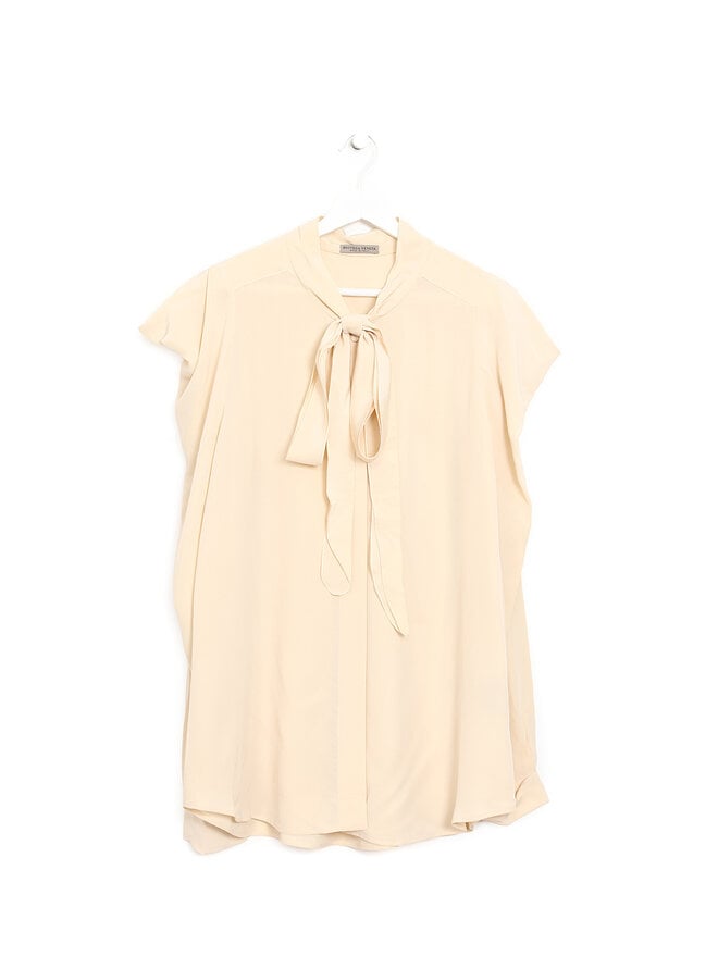 BOTTEGA VENETA Silk Tie-Neck Blouse