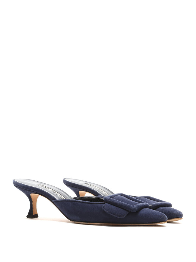 MANOLO BLAHNIK Mules Maysale à Talons Bas