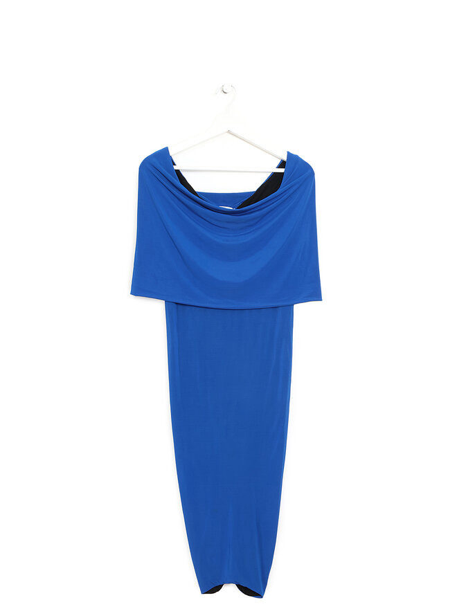 Emilio Pucci Draped Neckline Midi Dress