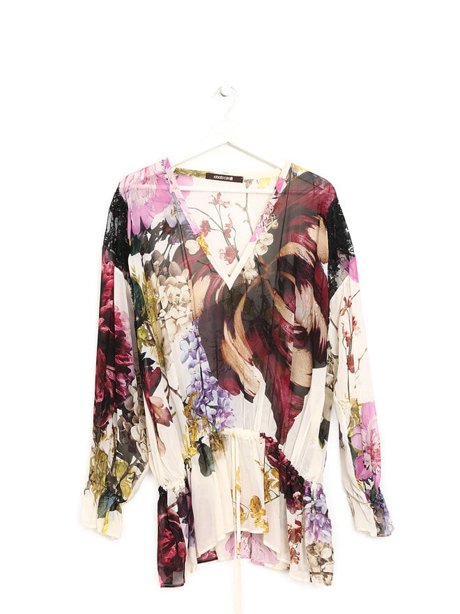 Roberto Cavalli Floral Silk Blouse