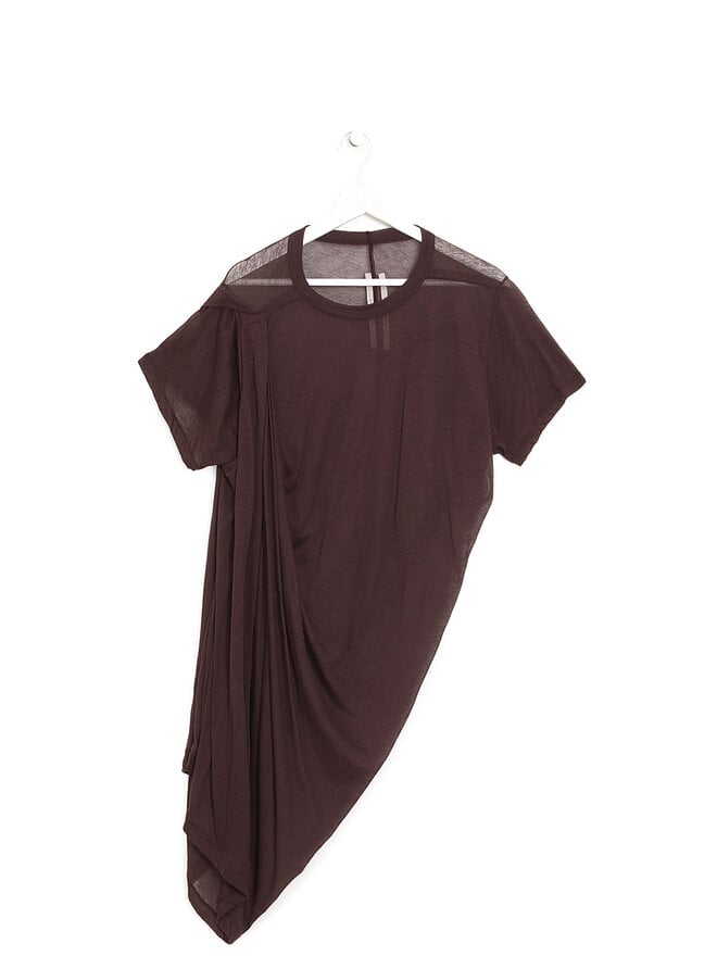 Rick Owens Pleated Shoulder Sheer Top