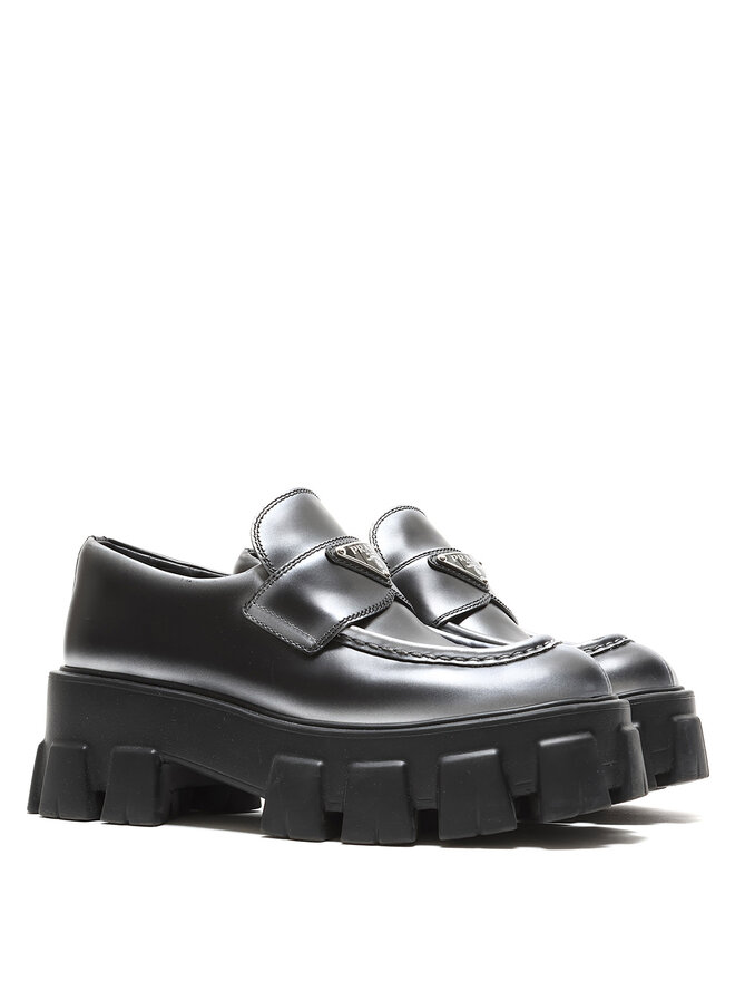PRADA Leather Loafers