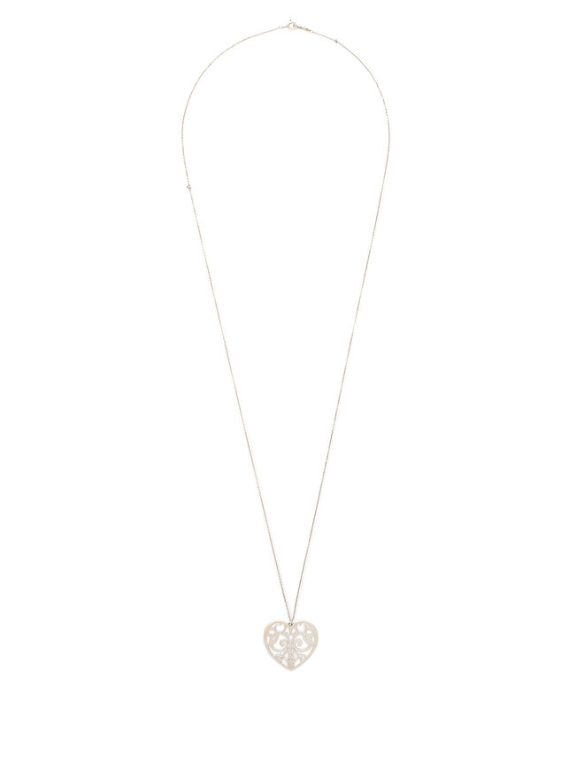 Tiffany & Co. Collier à Pendentif Cœur en Filigrane