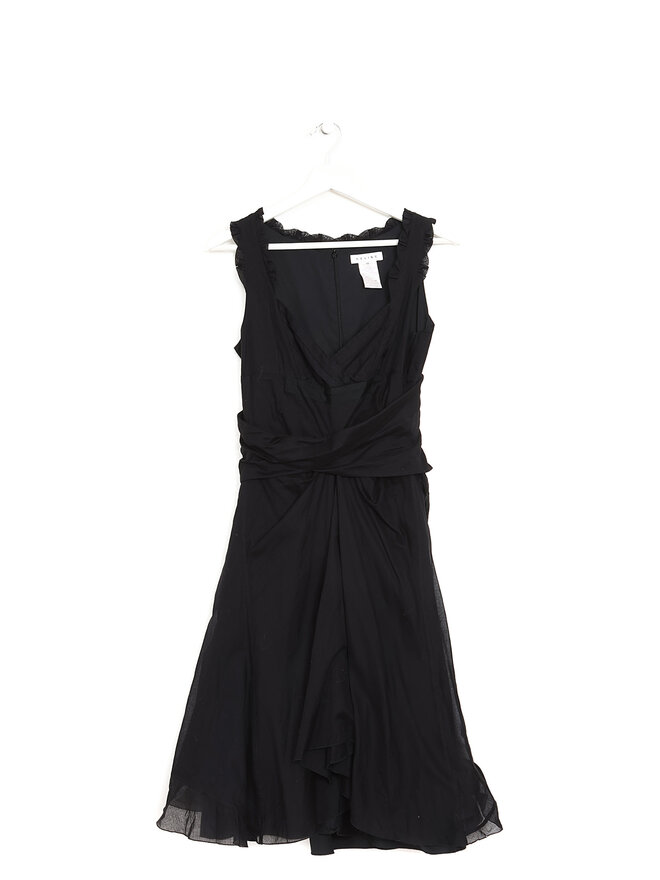 CELINE Robe Noire Mi-Longue sans Manches