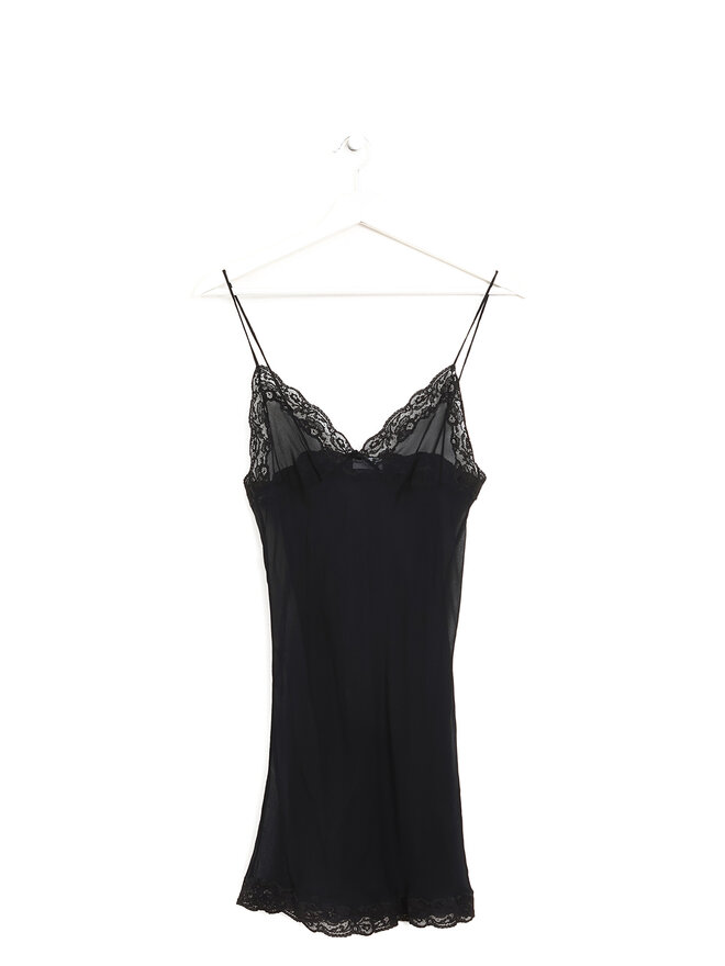 Dolce & Gabbana Robe Nuisette Transparente à Dentelle