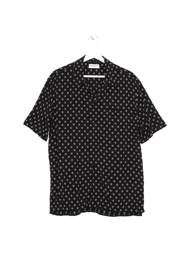 SAINT LAURENT Chemise en Soie à Pois