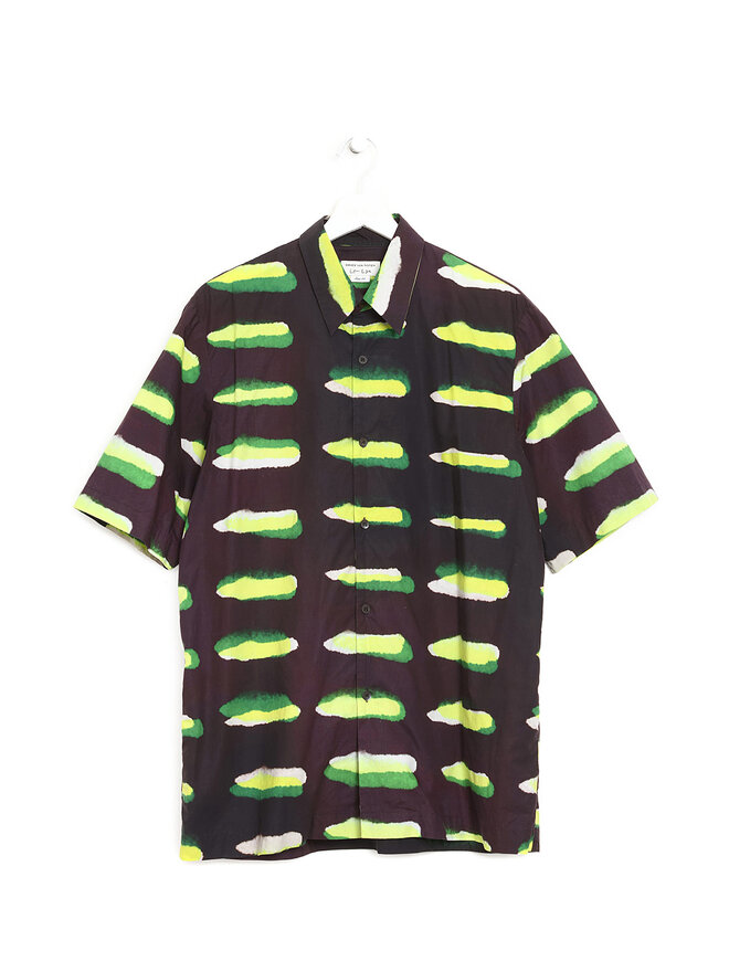 Dries Van Noten x Len Lye Chemise Cala en Coton Imprimé