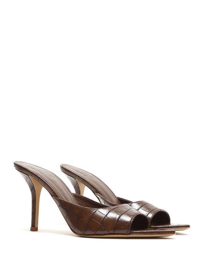 GIA BORGHINI Sandales en Cuir Crocodile Perni 04