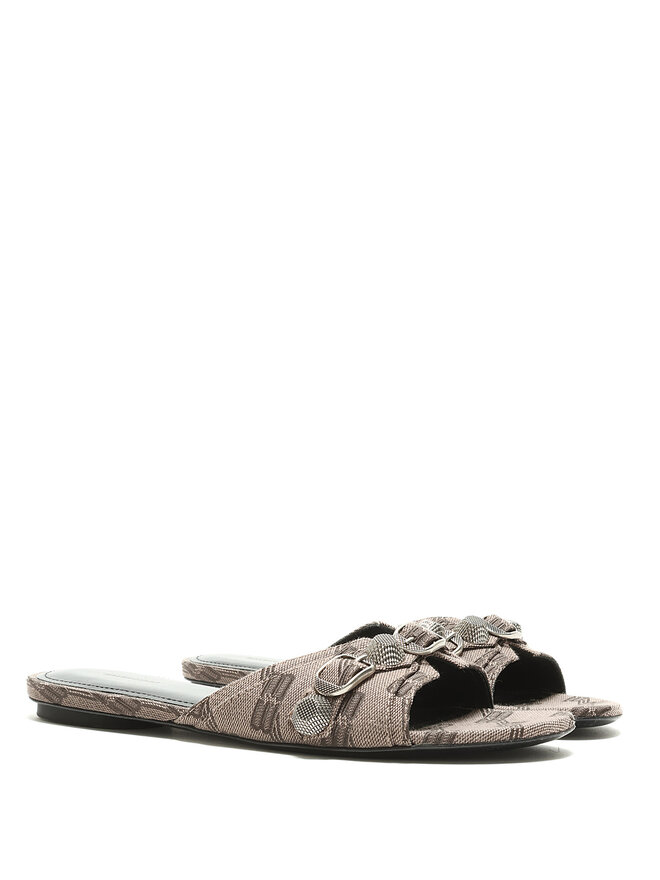 BALENCIAGA Logo-Motif Denim Sandals
