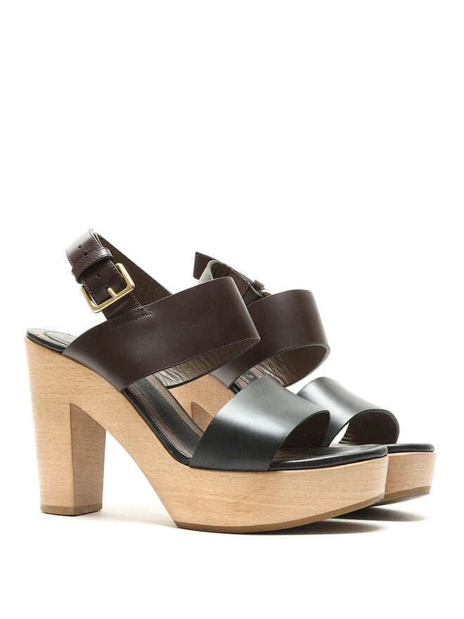 MARNI Sandales en cuir à talons blocs