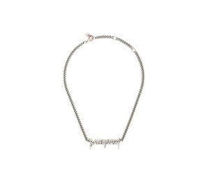 Balenciaga Typo Metal Necklace | RUSE