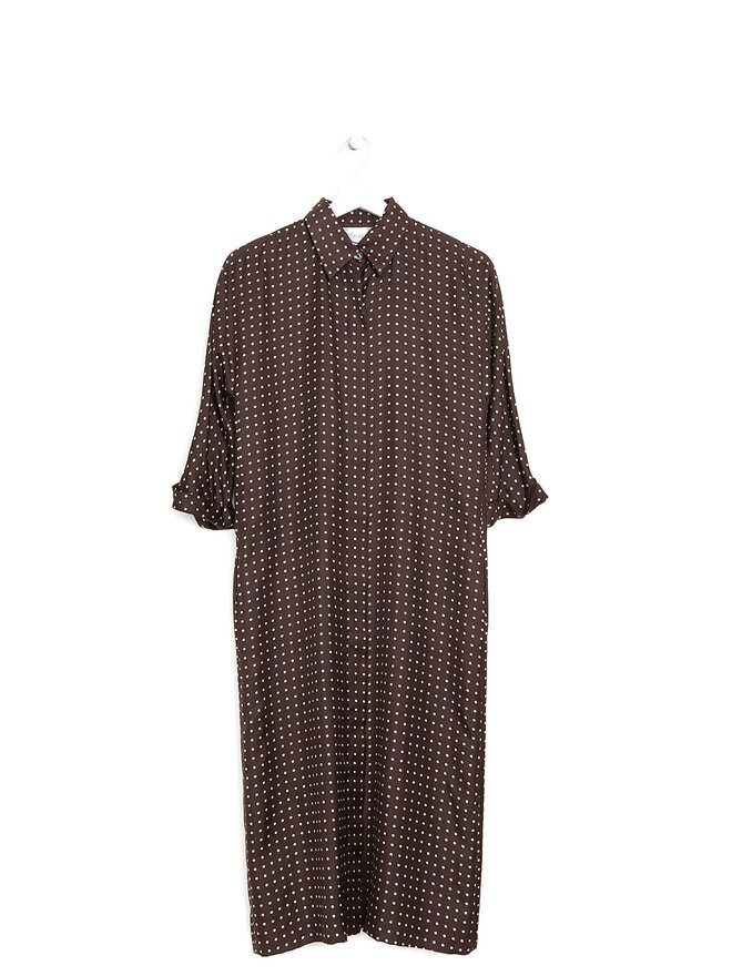 Max Mara Polka Dot Silk Dress