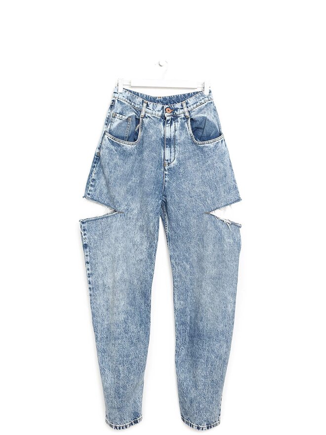Maison Margiela Washed Side Cut-Out Jeans