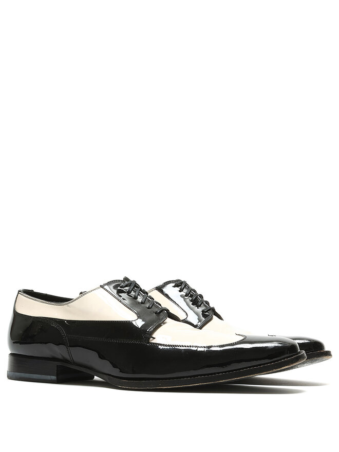 DIOR Chaussures Oxford à Motif Ondulé Bicolore