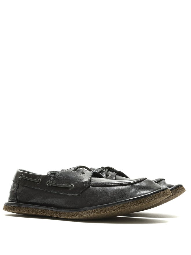 DRIES VAN NOTEN Grained Leather Derby Shoes