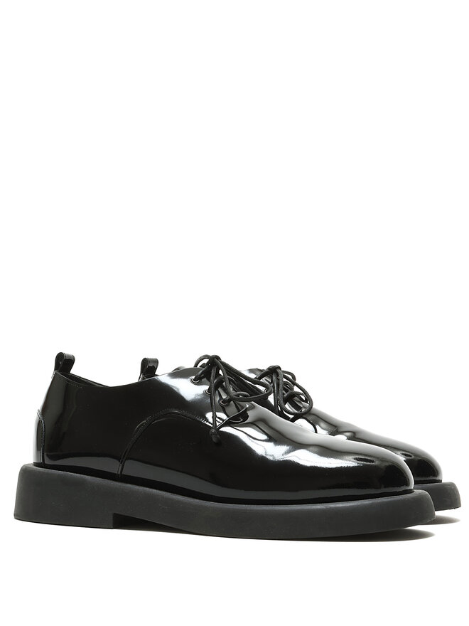 Marsèll Souliers Oxford en Cuir Verni Noir