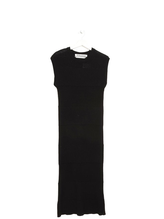 TheOpen Product Knit Cotton Blend Long Sleeve Dress