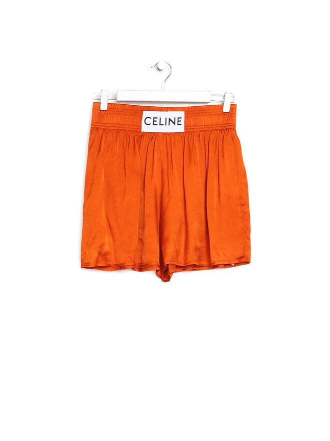 CELINE Celine Viscose Logo Shorts