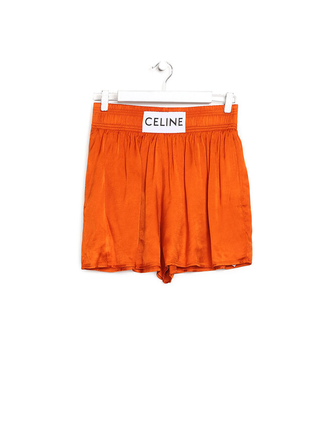 CELINE Shorts Logo Viscose Celine