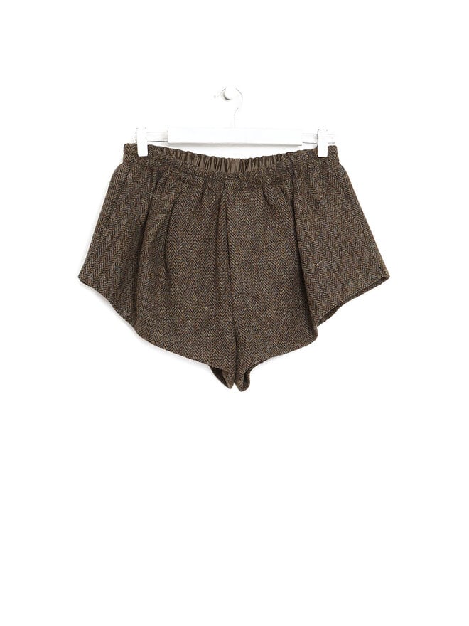 Maison Margiela Elastic Waist Wool Shorts
