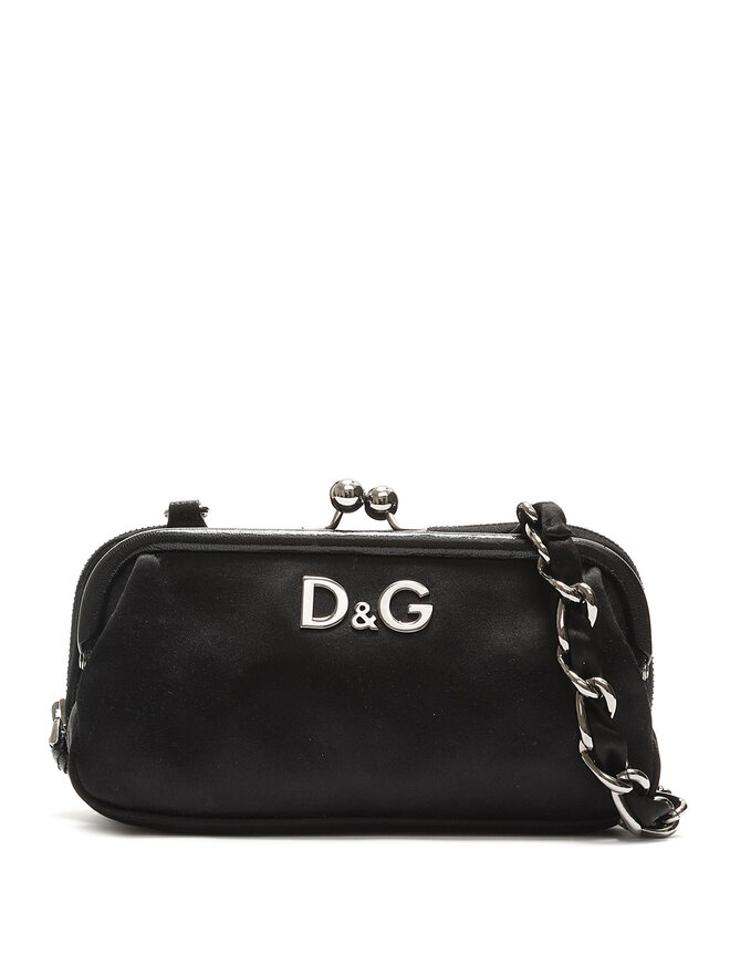 D&G DOLCE & GABBANA Sac à Épaule en Satin à Logo
