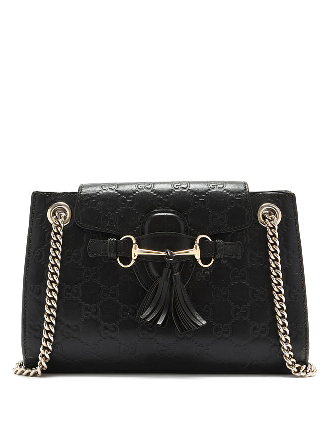 GUCCI Emily Guccissima Chain Medium Shoulder Bag