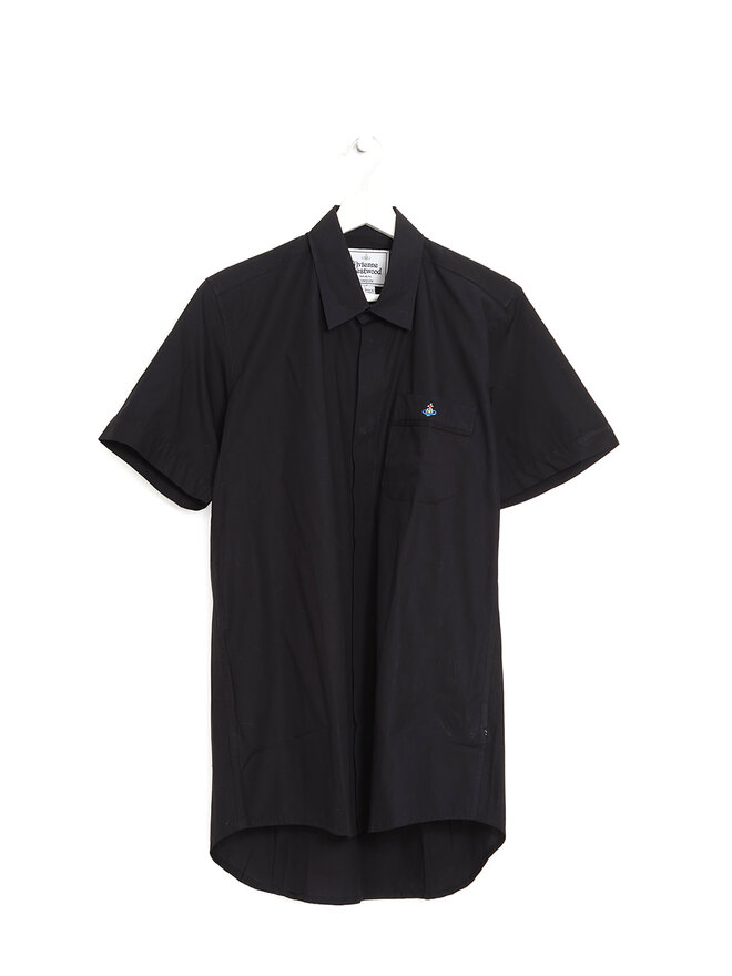 Vivienne Westwood Short Sleeve Black Cotton Shirt