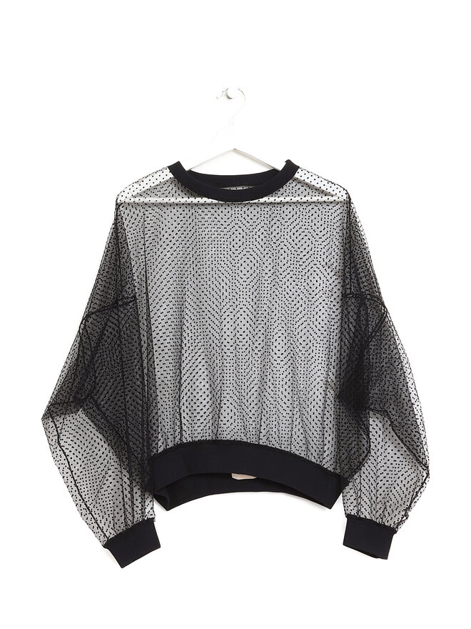 Alexandre Vauthier Haut en Tulle à Pois