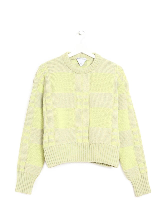 BOTTEGA VENETA Green Long Sleeve Knit Sweater