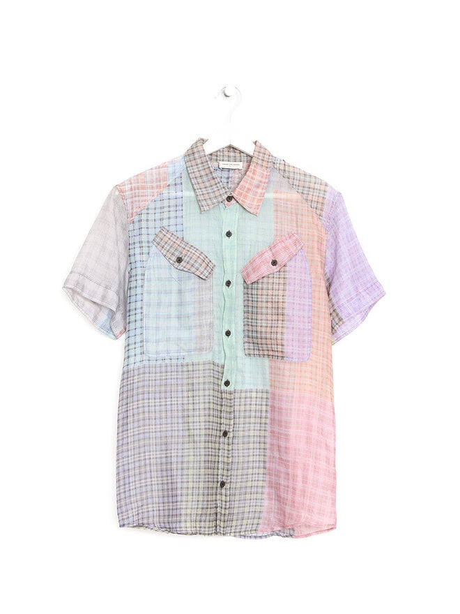 DRIES VAN NOTEN Chemise à Manches Courtes Carreautée