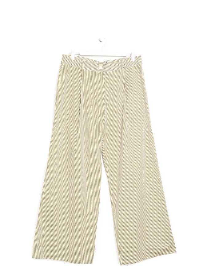 The Frankie Shop Pantalon à Rayures Jambes Larges