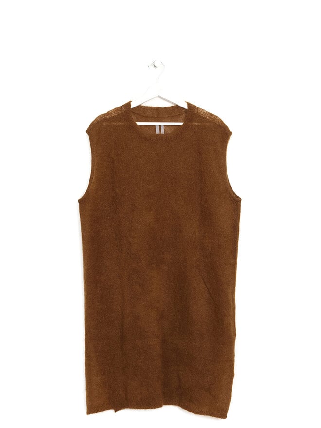 Rick Owens Grey Mohair Tank Top