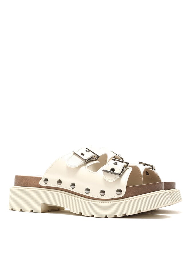 Christian Dior Sandales en cuir à clous