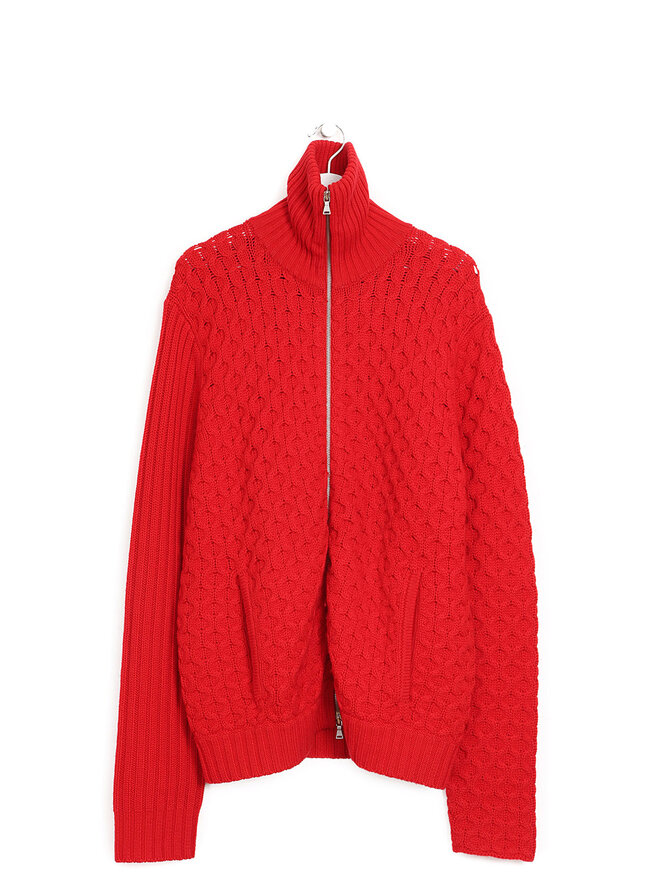NEIL BARRETT Red Long Sleeve Sweater