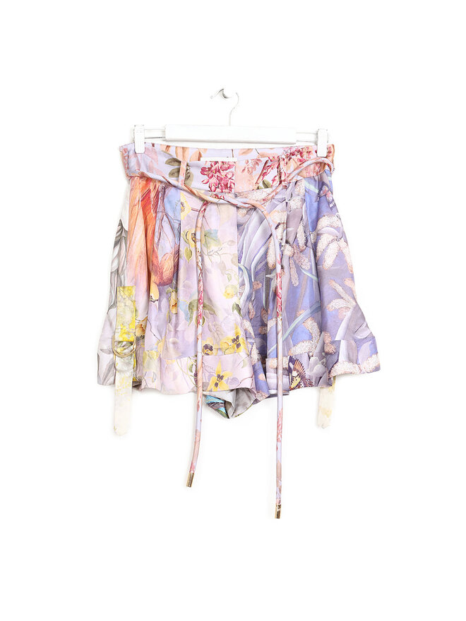 ZIMMERMANN Short Ceinturé à Imprimé Floral