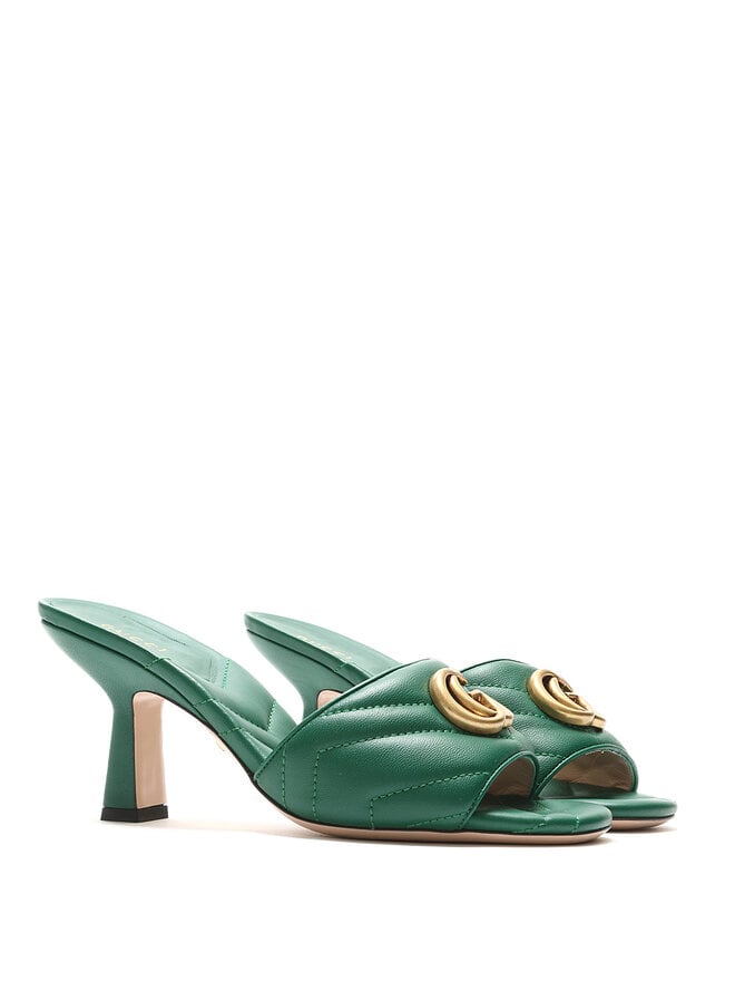 GUCCI Sandales à enfiler en cuir matelassé Gucci