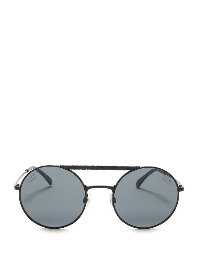 CHANEL Lunettes de Soleil à Monture Ronde Polarisées