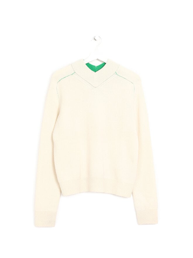 BOTTEGA VENETA Off-White Wool Sweater