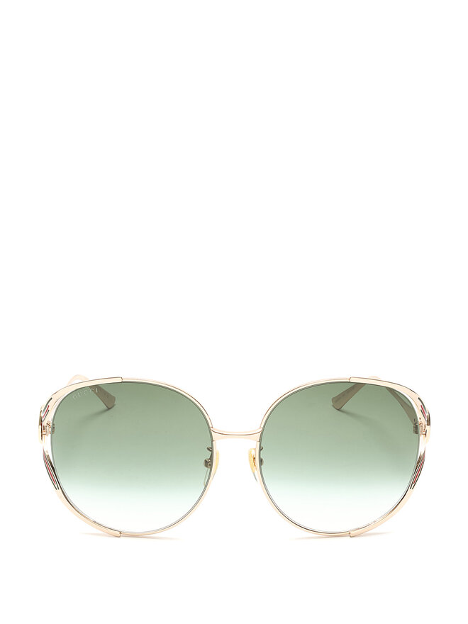 GUCCI Metal Frame Sunglasses