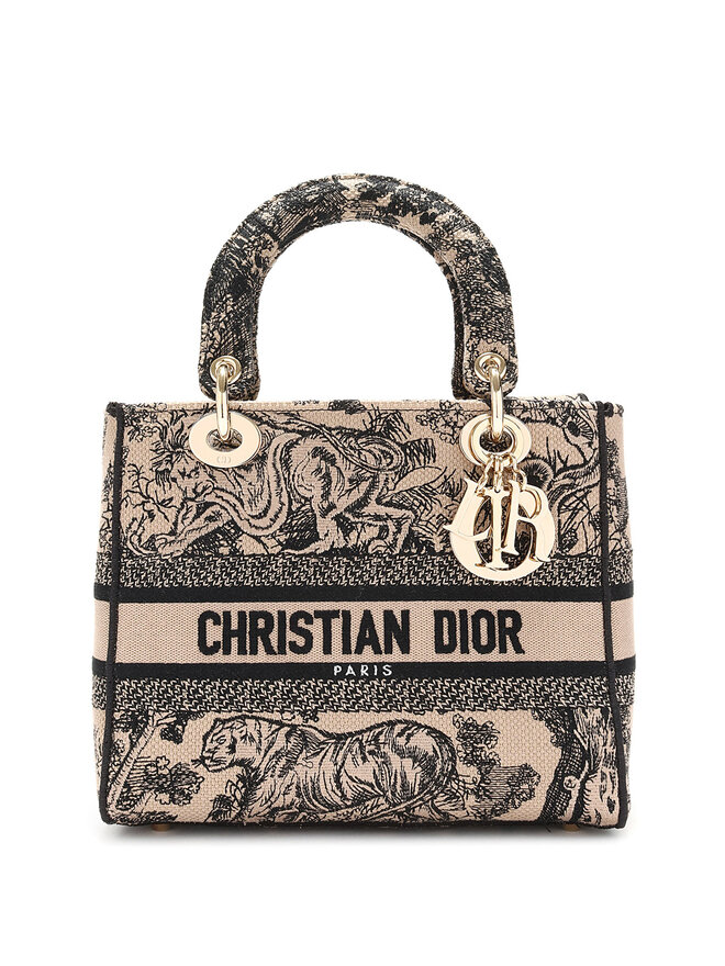 DIOR Sac Lady D-Lite motif Toile de Jouy