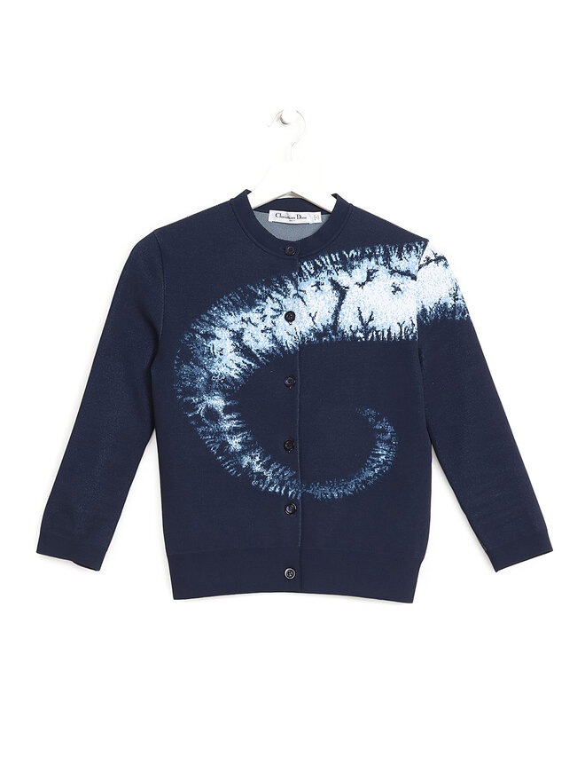 Christian Dior Abstract Pattern Knit Sweater