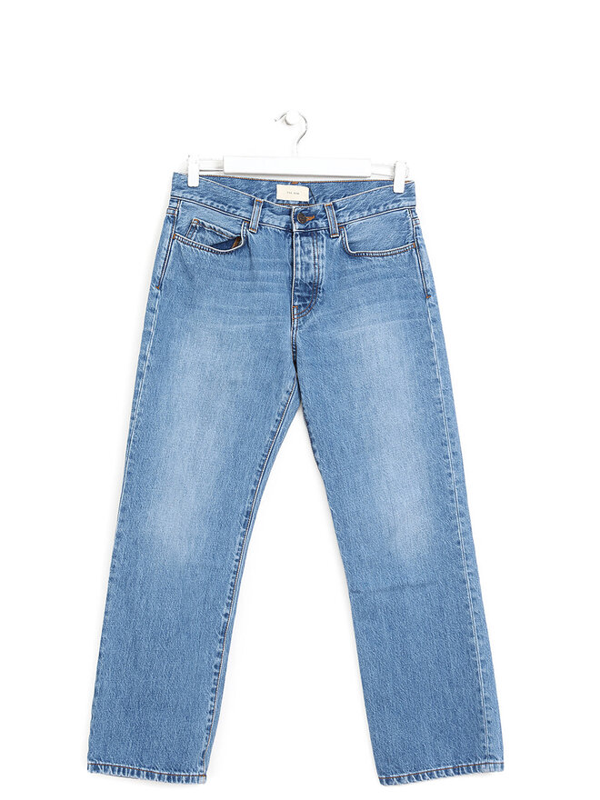THE ROW Jeans à jambe droite délavé
